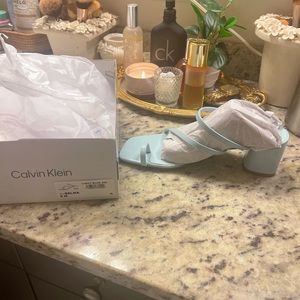 Calvin Klein block heel sandal. Size 8.